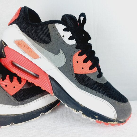 Nike Air Max 90 OG Men\'s Reverse Infrared Leather Lace-Up Sneaker Shoes Size 12 main image 8
